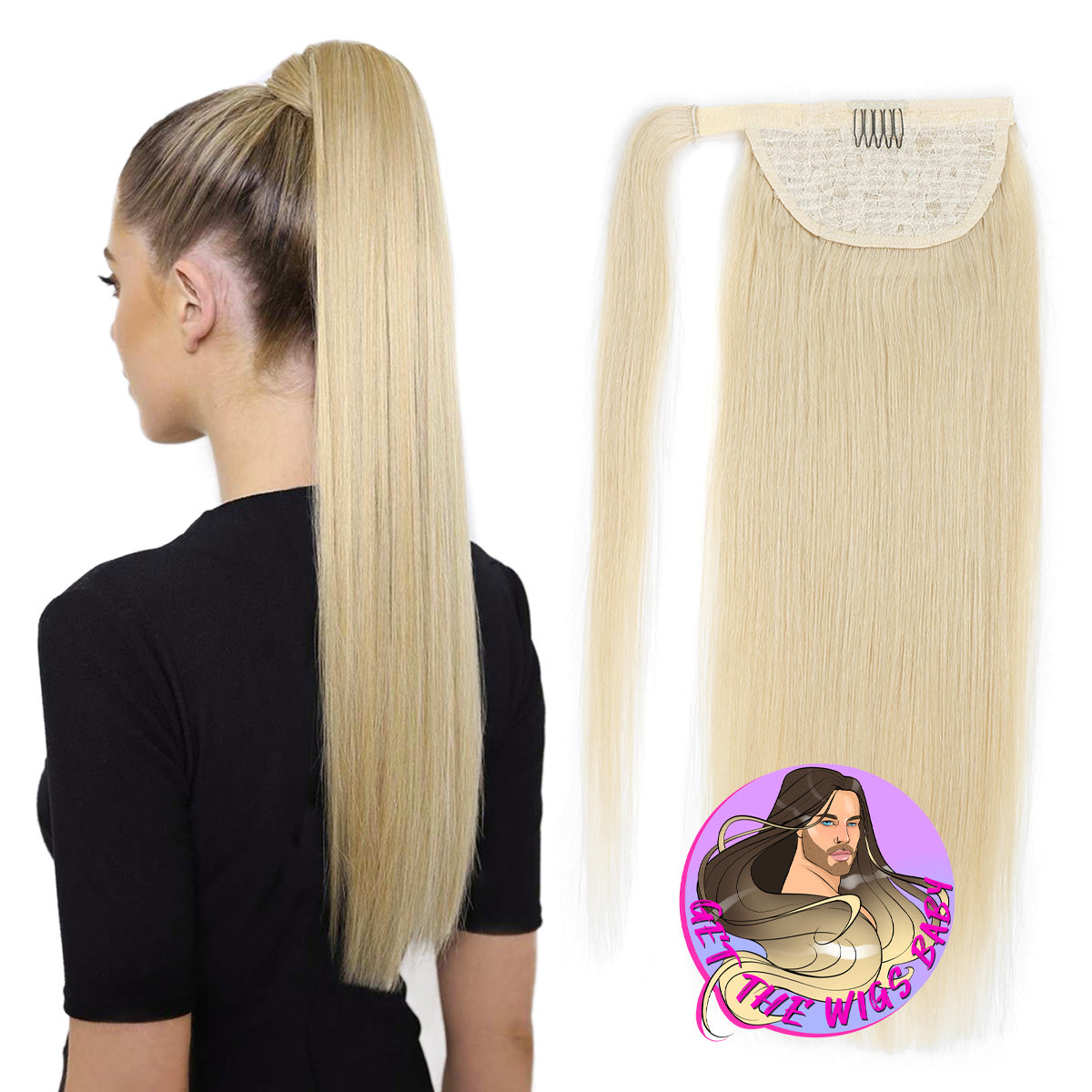 Custom Sleek Wrap Pony Tail - getthewigsbaby