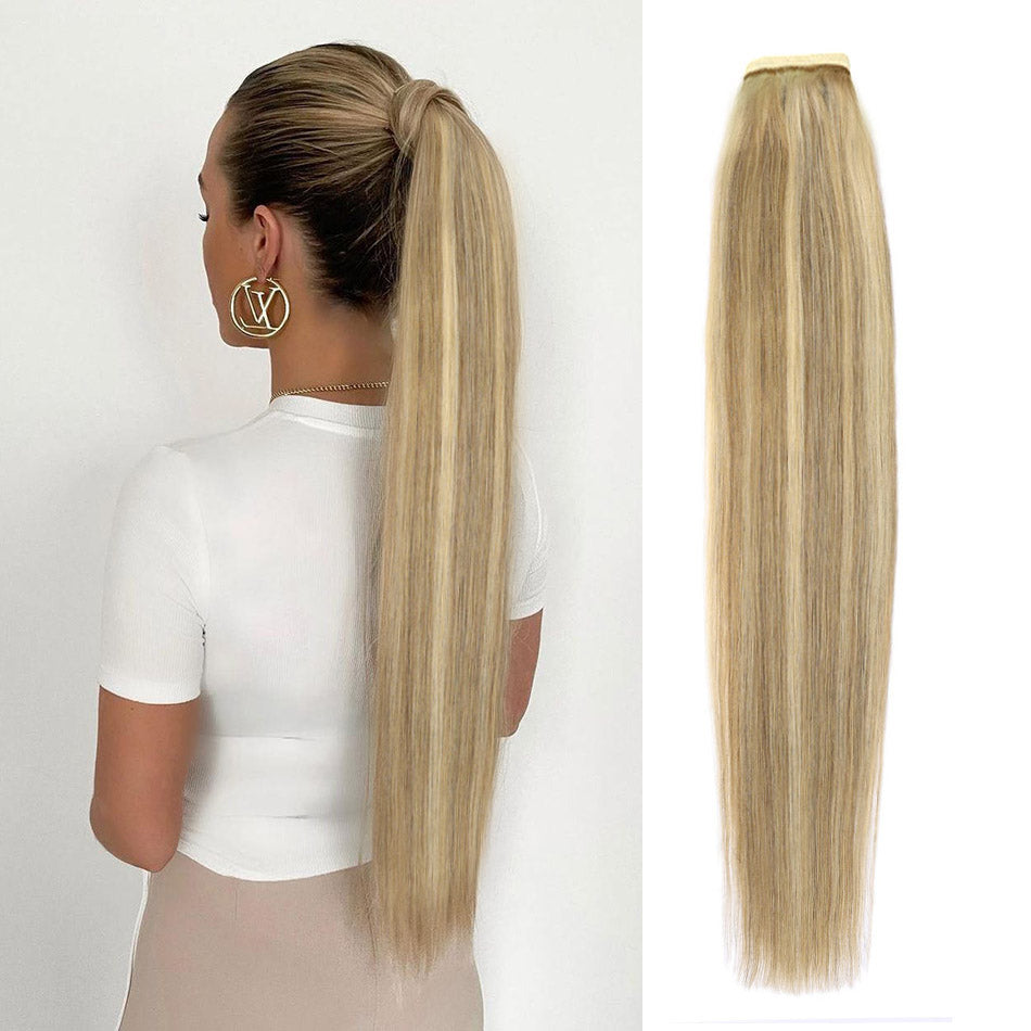 Sleek Wrap Ponytails